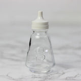 Essentials Clear Glass Salt Pot Dispenser | White Screw-Top Cap