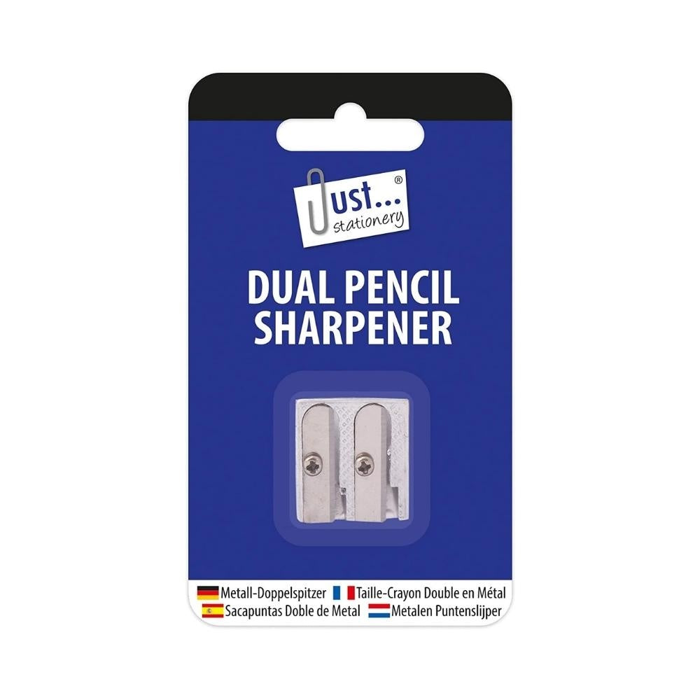 Just stationery Dual Metal Pencil Sharpener