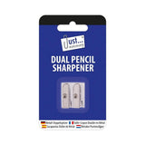 Just stationery Dual Metal Pencil Sharpener