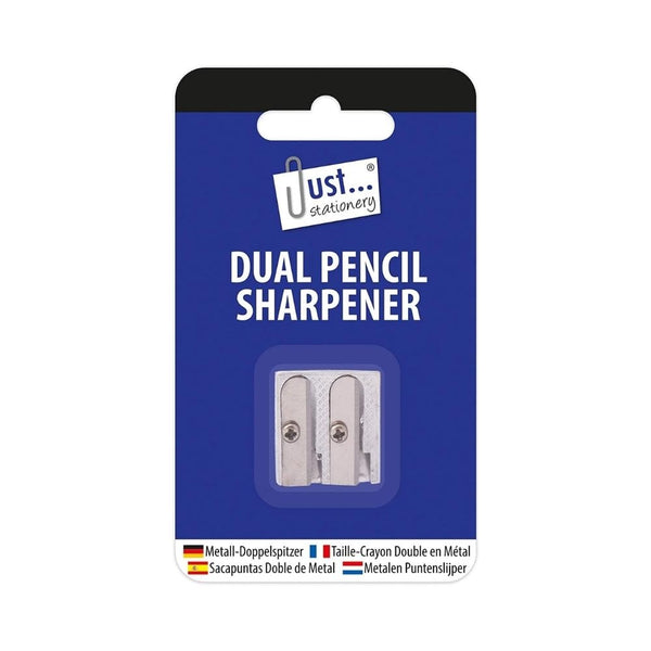 Just stationery Dual Metal Pencil Sharpener