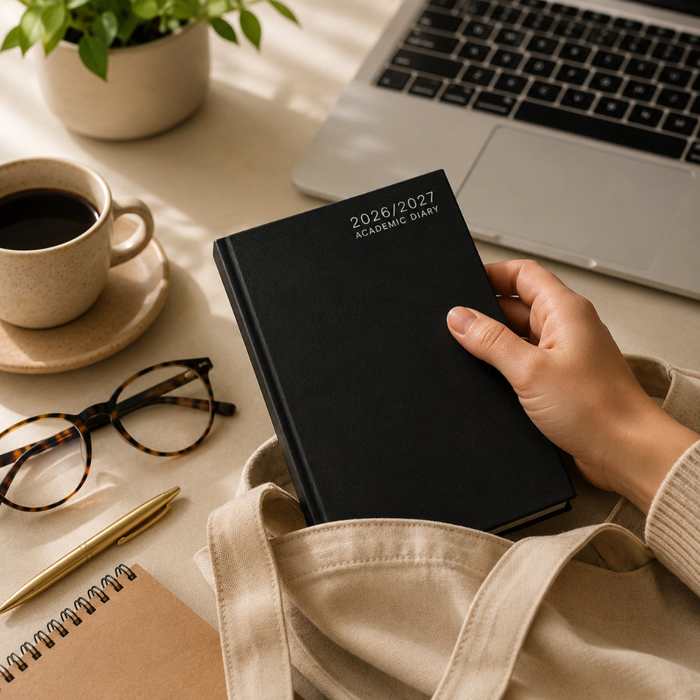 Academic A5 Week To View Hardback Diary | 4 Assorted