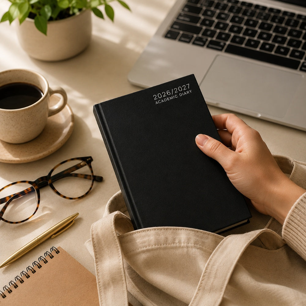 Academic A5 Week To View Hardback Diary | 4 Assorted