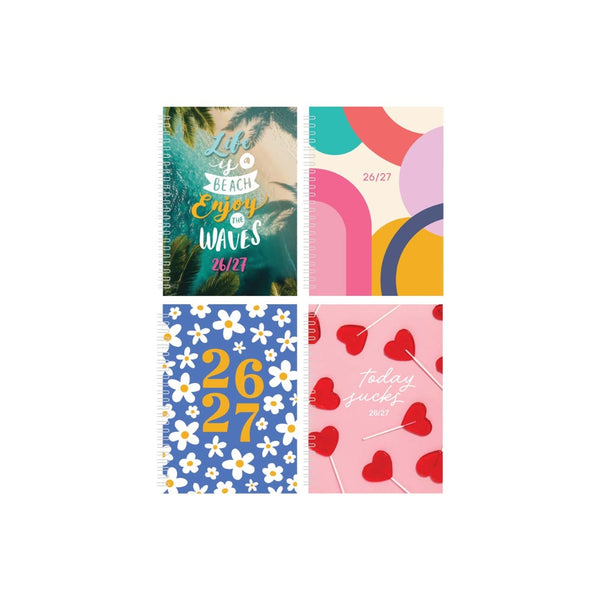 A5 Academic Week To View Photographic Cover | 4 Assorted