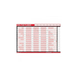 Tallon Full Year Red & Black Wallpaper Calendar