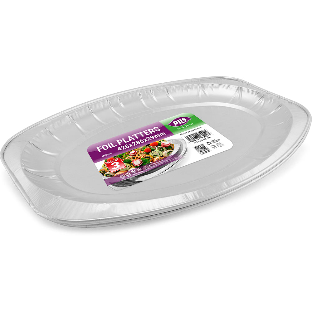 Foil Platters Medium | Perfect for Parties and Gatherings