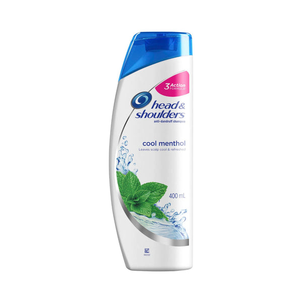 Head & Shoulders Cool Menthol Anti-Dandruff Shampoo | 400ml, 3 Action Formula