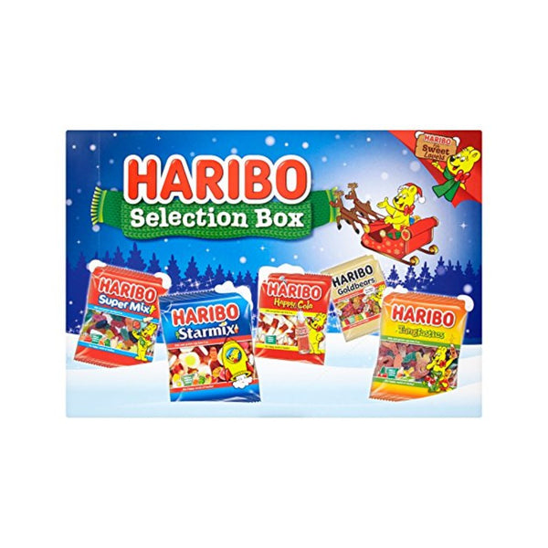 Haribo Festive Selection Box Gummy Sweets | 185g, Goldbears and Starmix