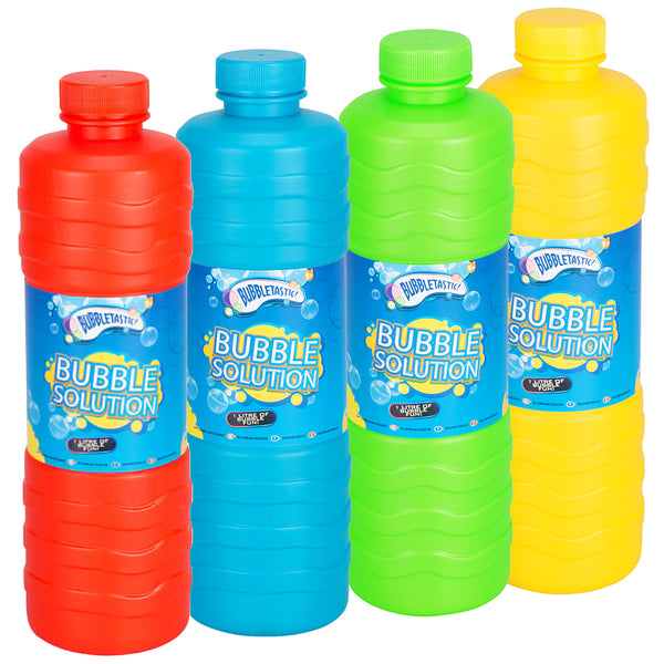 Grafix 34oz Bubble Solution Set | Pack of 4 Assorted Colours
