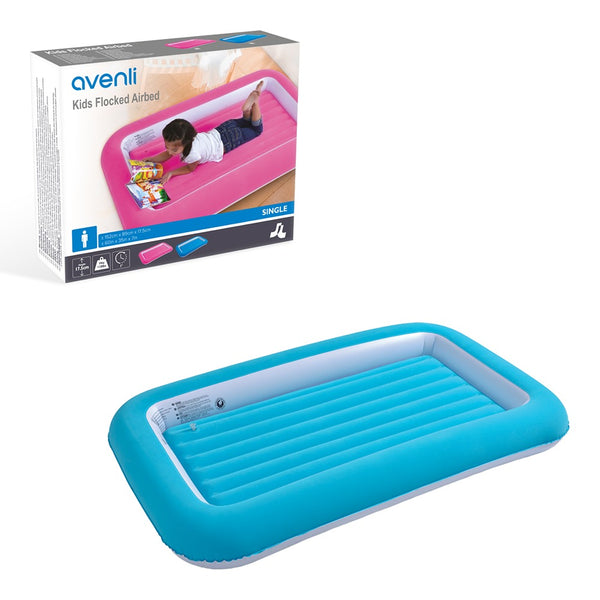 Avenli Kids Flocked Airbed | Blue 