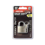Dekton Heavy-Duty Satin Padlock | 30mm | Comes with Three Security Keys