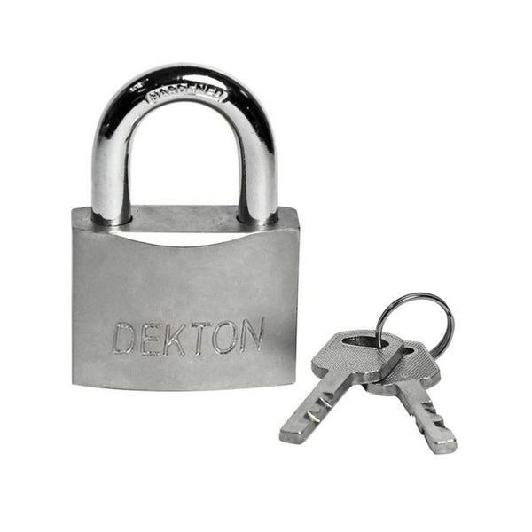 Dekton 40mm Satin Finish Padlock With 3 Security Keys