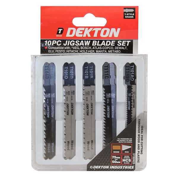 Dekton Jigsaw Blade Set - 10 Pack