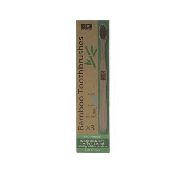 Xpel Nail Care Bamboo Toothbrush Soft Bristles | Biodegradable Bamboo Handle