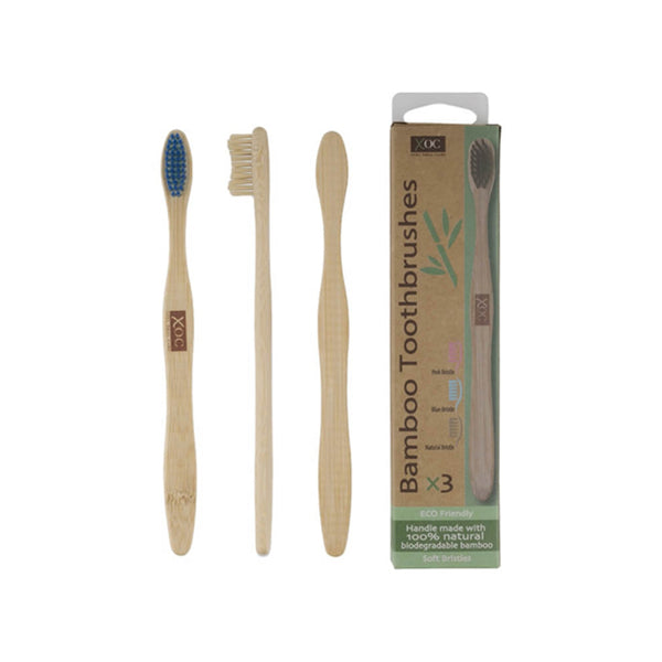 Xpel Nail Care Bamboo Toothbrush Soft Bristles | Biodegradable Bamboo Handle