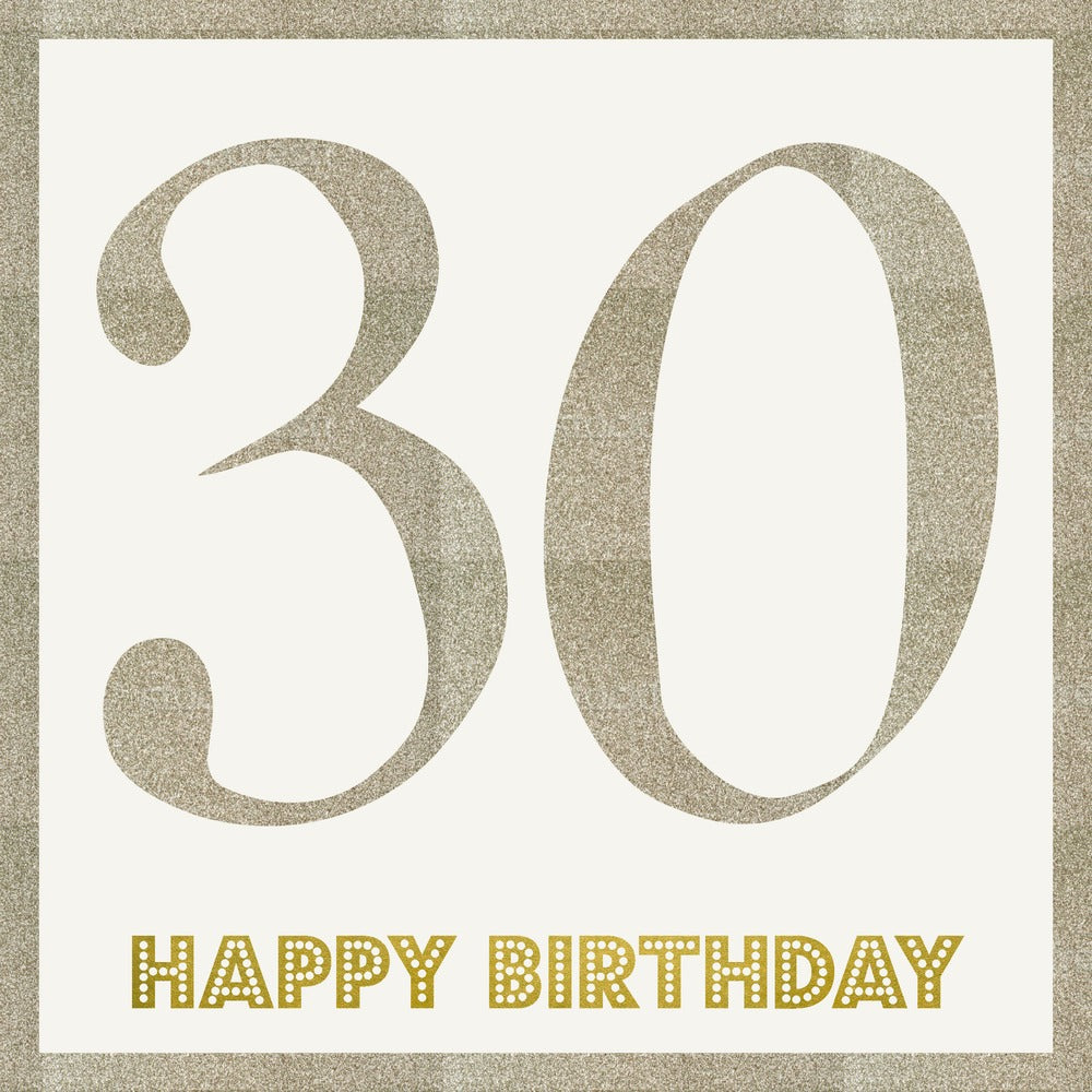 EuroWrap 30 Sequin Birthday Card | 21cm Size