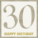 EuroWrap 30 Sequin Birthday Card | 21cm Size