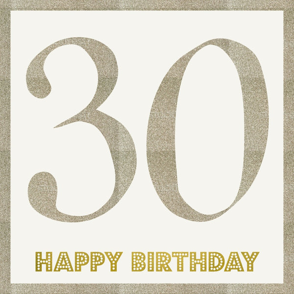 EuroWrap 30 Sequin Birthday Card | 21cm Size