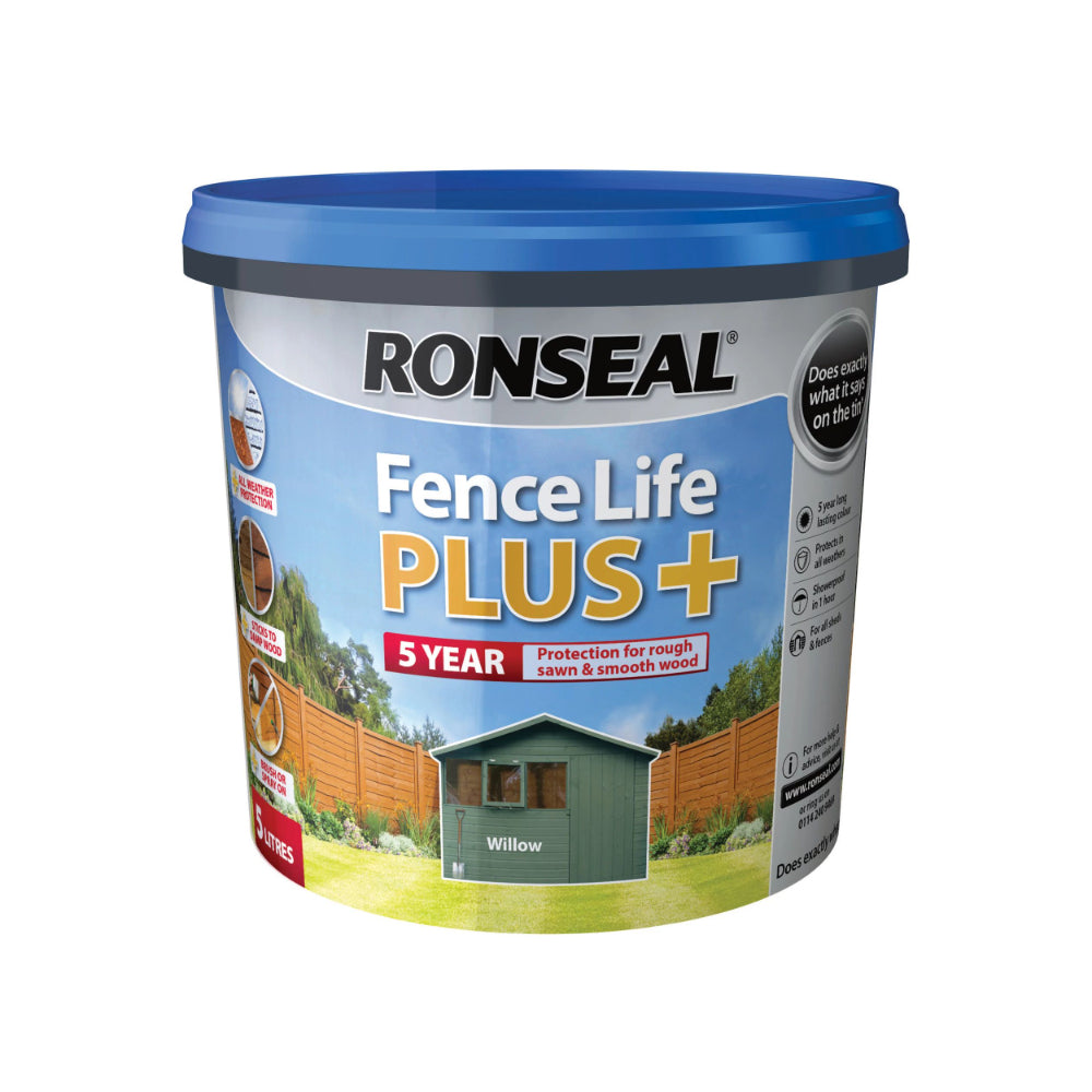 Ronseal Fence Life Plus Willow Shed and Fence Treatment | 5L