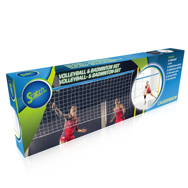 Scatch Volleyball & Badminton Set | Portable Multi-Sport Kit