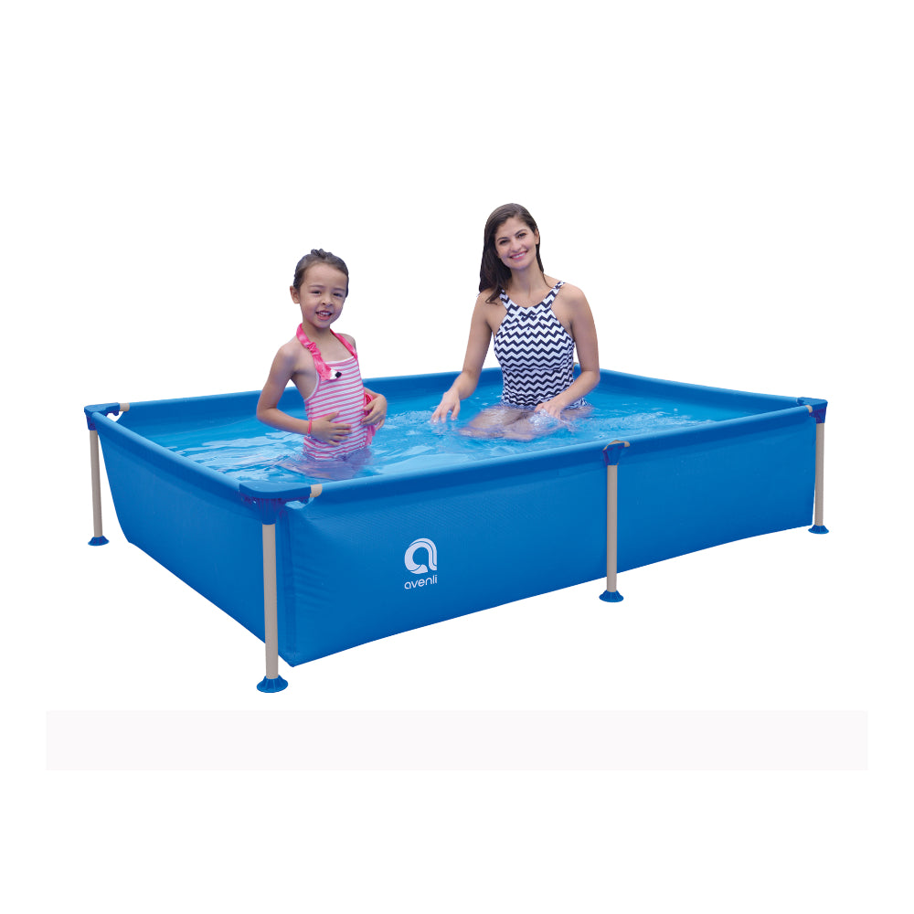 Avenli Blue Rectangular Frame Garden Pool | 188cm