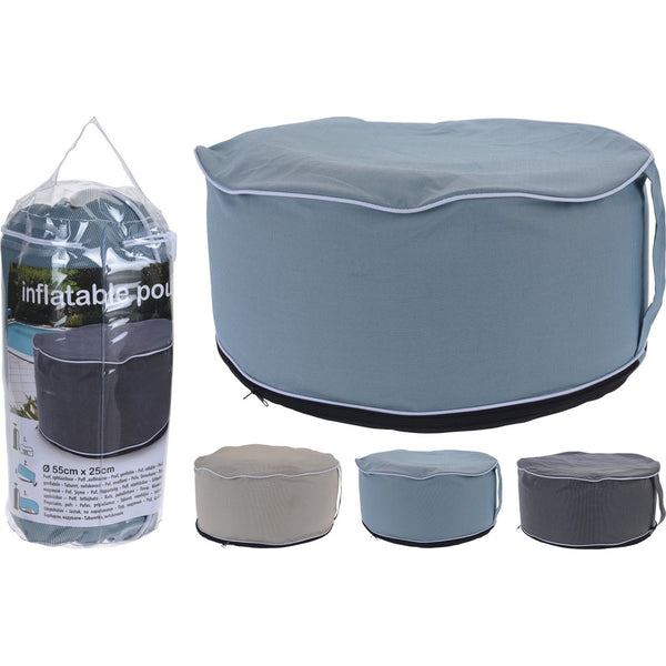 Inflatable Pouf Stool 55x25cm | Assorted Colours for Living Room
