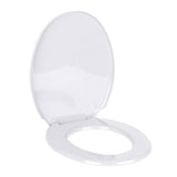 Urban Living White Oval Toilet Seat | High-Quality Durable Plastic | 36.5 x 45.4 cm