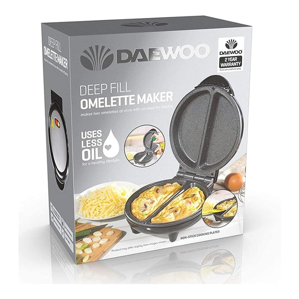 Daewoo Deep Fill Non-Stick Omelette Maker | Dual Compartments