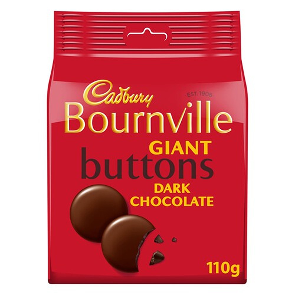 Cadbury's Bournville Giant Dark Chocolate Buttons | 110g 