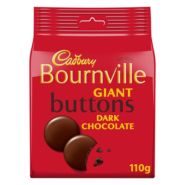 Cadbury's Bournville Giant Dark Chocolate Buttons | 110g 