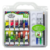 Royal & Langnickel Comprehensive Acrylic Art Set | 15-Piece with Portable Case