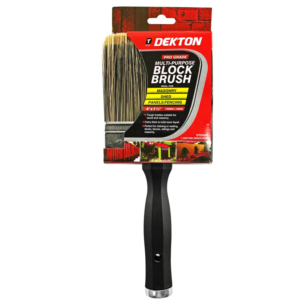 Dekton Shed & Fence Brush - Pro Grade - 4 Inch