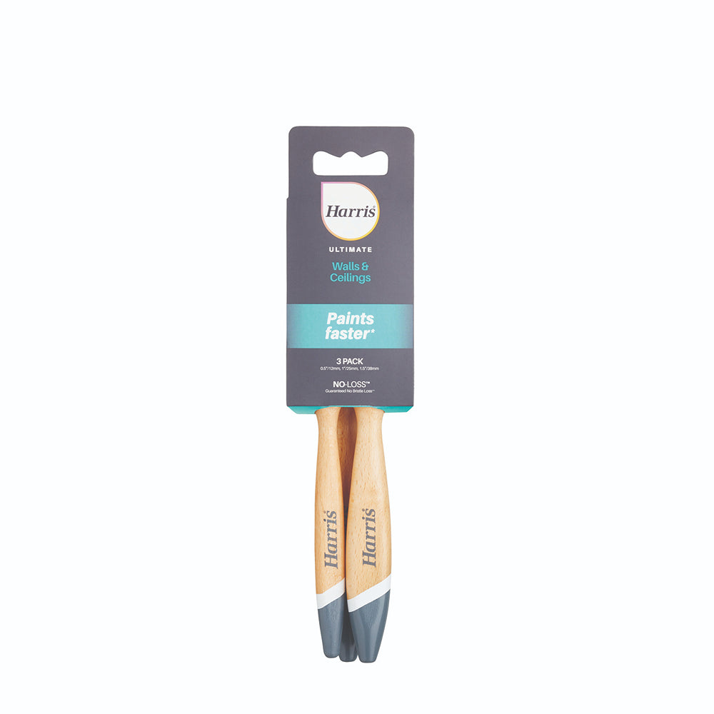 Harris Ultimate Wall &amp; Ceiling Paint Brush | Pack of 3