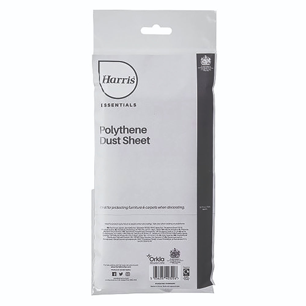 Harris Essentials Plastic Dust Sheet | 3.6 x 2.7m