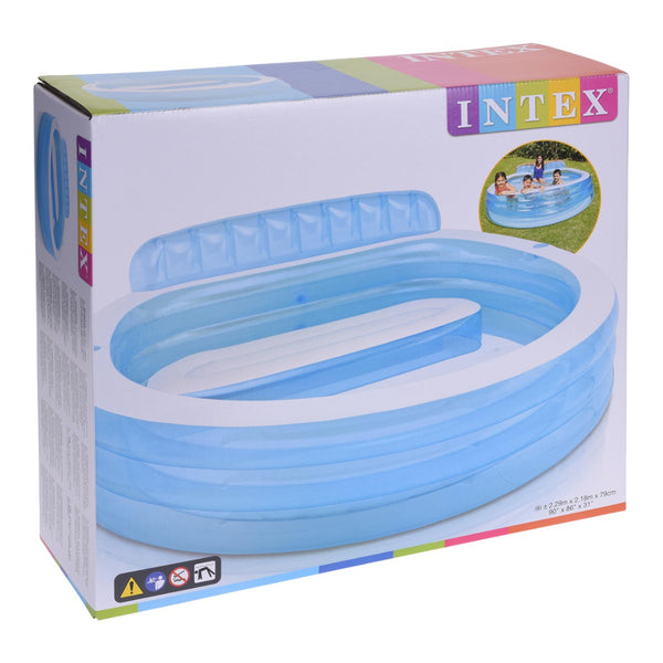 Intex Swim Centre Family Lounge Inflatable Pool | 229 x 218 x 79cm