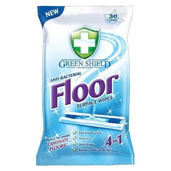 Green Shield Antibacterial Floor Wipes | 30 Pack