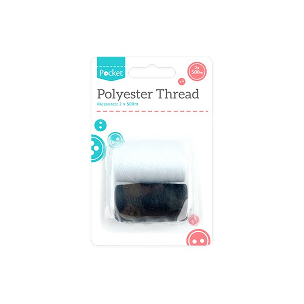 Pocket Polyester Thread 500M | Pack of 2