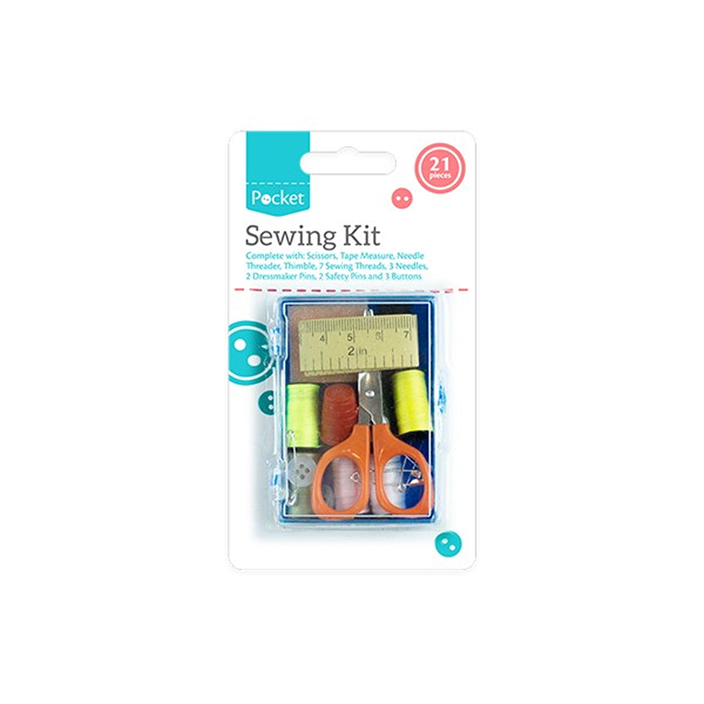 Pocket Sewing Kit | 21 Pieces