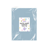 Pastel Disposable Paper Napkins | Assorted Colours, 2 Ply, Pack of 30