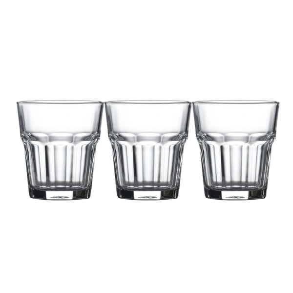 Urban Living Vegas 3-Pack Faceted Drinking Glasses | 29cl Capacity