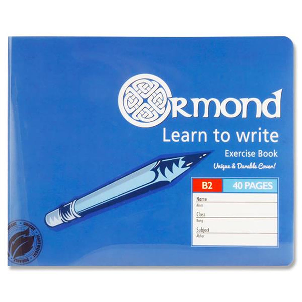 Ormond B2 Learn to Write Exercise Book Durable Copy Book | 40 Page