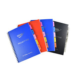 Faber Boys A4 Lecture Pad | 200 Pages, Tab Dividers, Assorted Colours