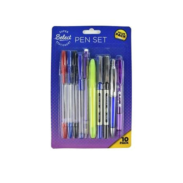 Supreme Pen/Highlighter Assorted Set | 10 Pack