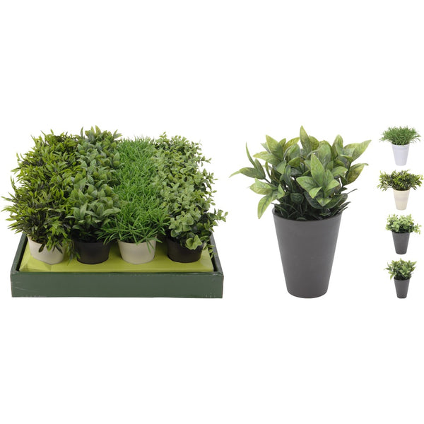 Faux Plant in Pot Assorted Designs | 16cm Height, 18cm Width