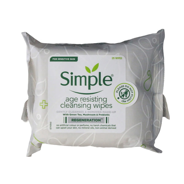 Simple Cleansing Facial Wipes | Regenerating with Green Tea & Mushroom