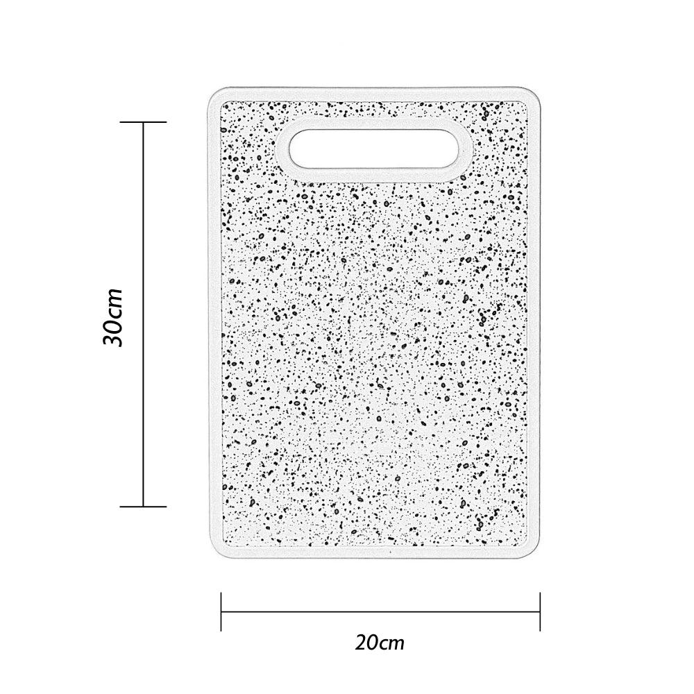 Urban Living Durable Plastic Chopping Board | 20x30cm, Black/White
