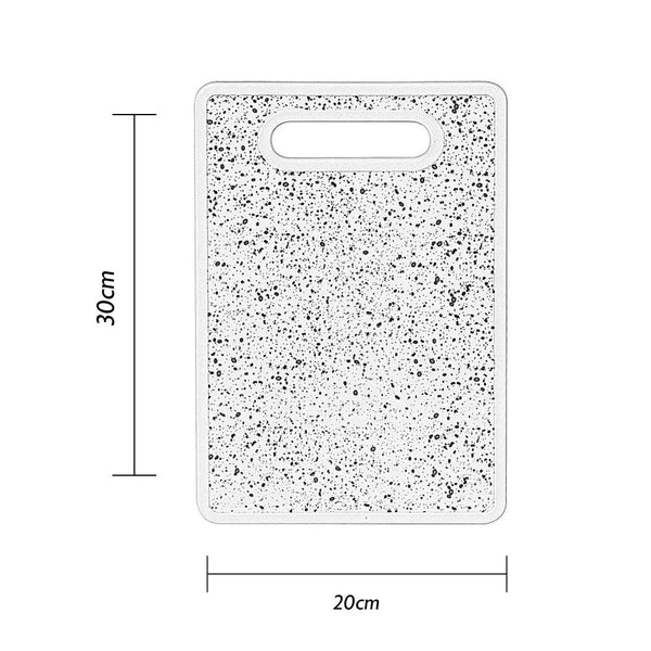 Urban Living Durable Plastic Chopping Board | 20x30cm, Black/White