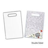 Urban Living Durable Plastic Chopping Board | 20x30cm, Black/White