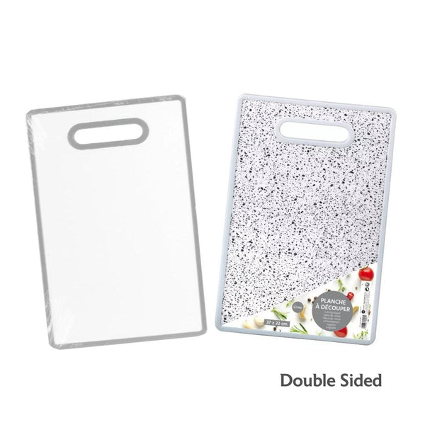 Urban Living Durable Plastic Chopping Board | 20x30cm, Black/White