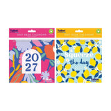 2027 Flip Desk Calendar | Month-to-View, Assorted Fruit and Pattern Covers