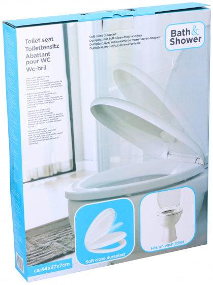 Soft Close Toilet Seat White | 44 x 37 x 7cm